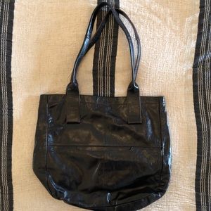 HOBO black leather shoulder bag